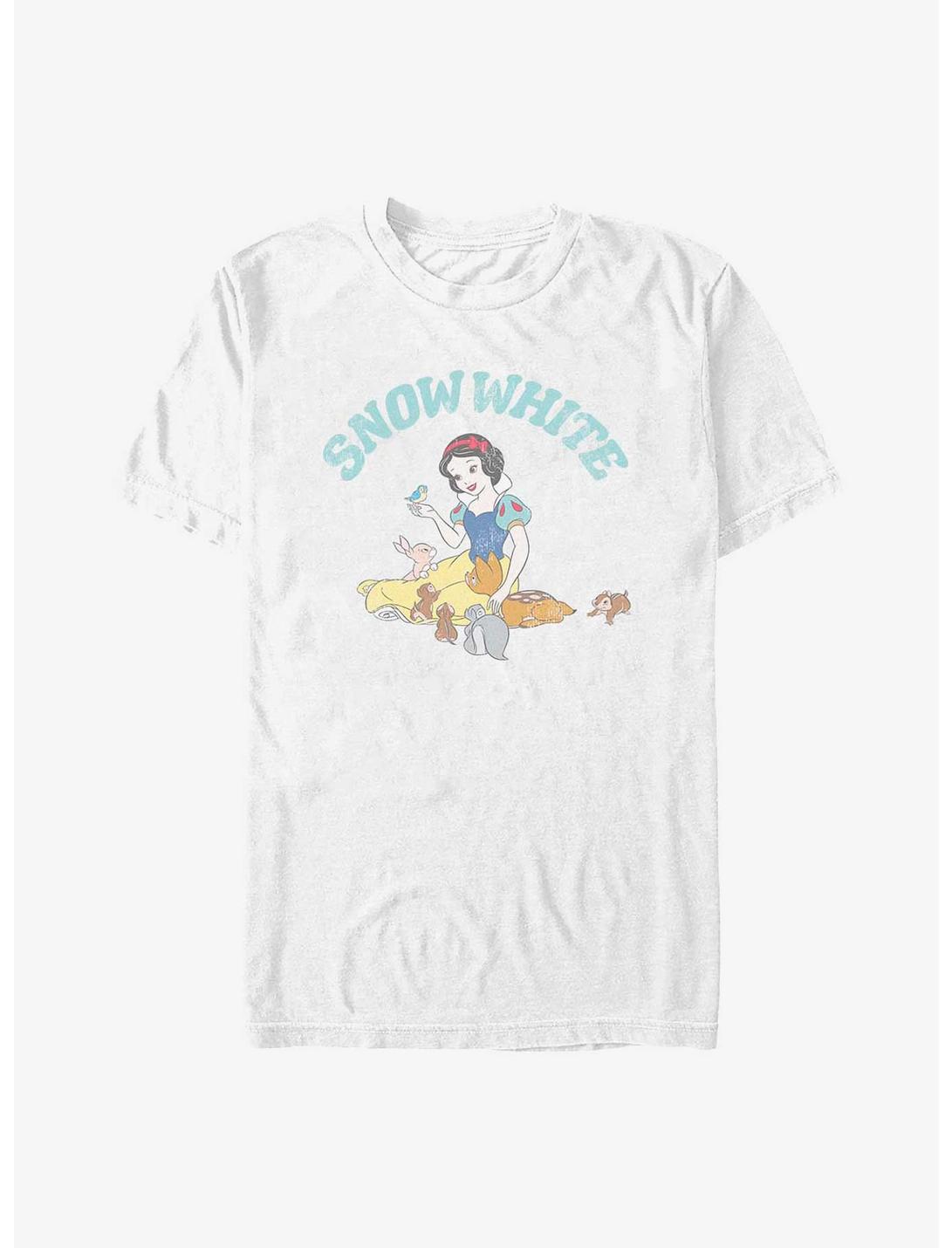 Disney Snow White and the Seven Dwarfs Woodland Animals T-Shirt, WHITE, hi-res