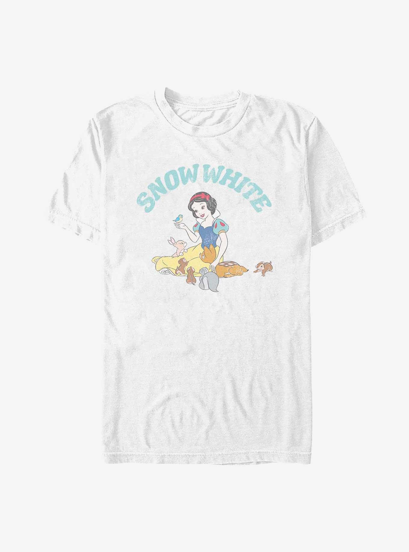 Disney Snow White and the Seven Dwarfs Woodland Animals T-Shirt, WHITE, hi-res