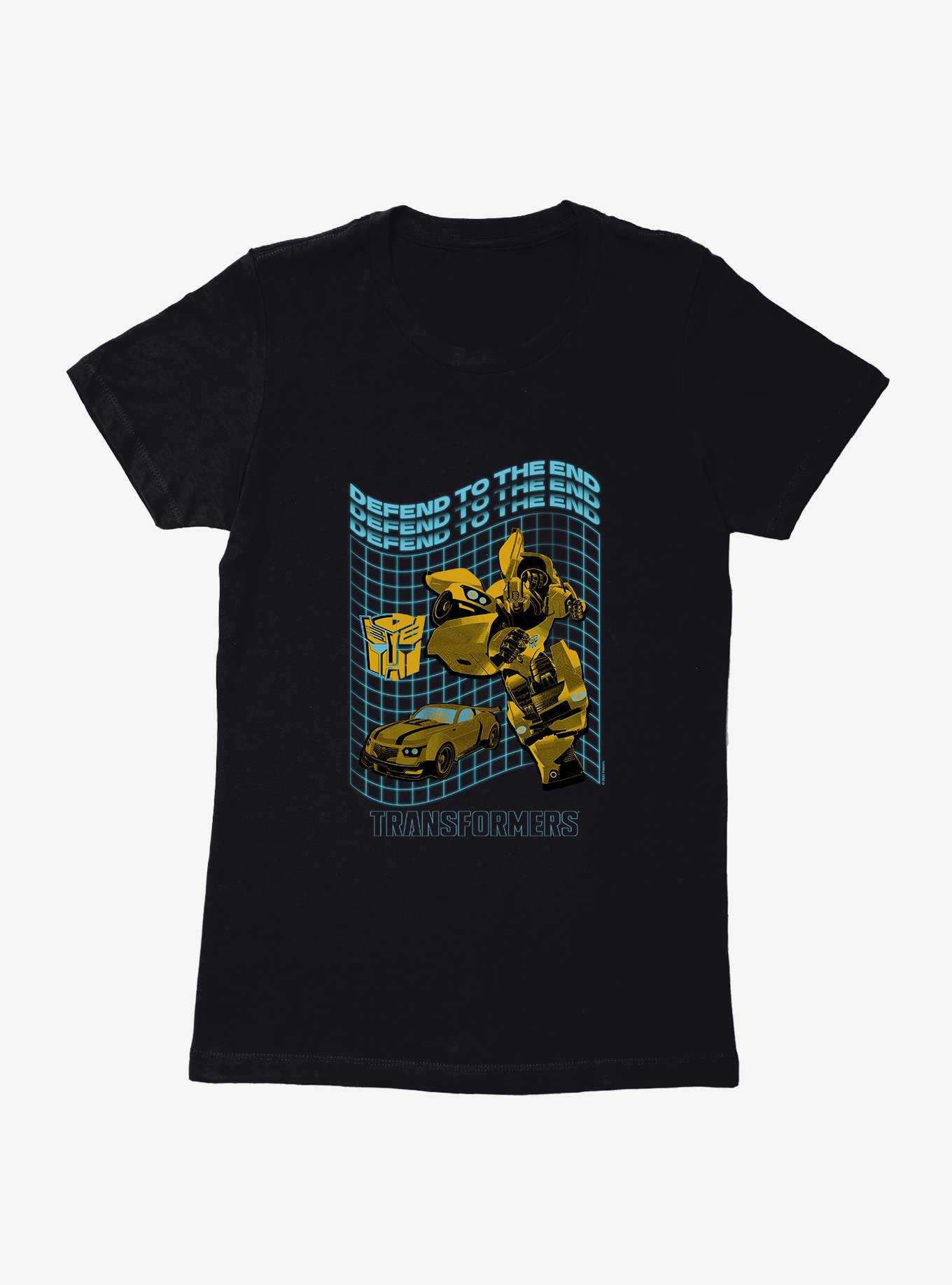 Transformers Defend To The End Bumblebee Womens T-Shirt, , hi-res