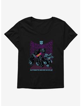 Transformers Autobots Never Give Up Womens T-Shirt Plus Size, , hi-res