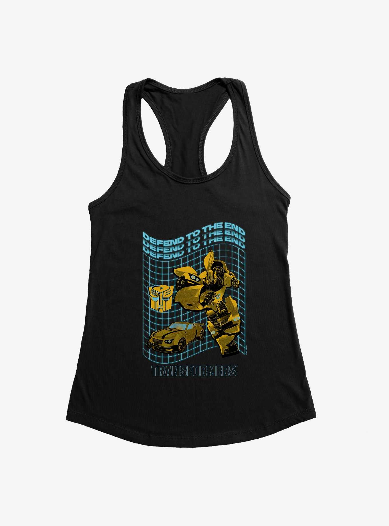 Transformers Defend To The End Bumblebee Womens Tank Top, , hi-res