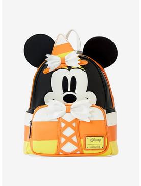 Loungefly Disney Minnie Mouse Candy Corn Glow-In-The-Dark Mini Backpack, , hi-res