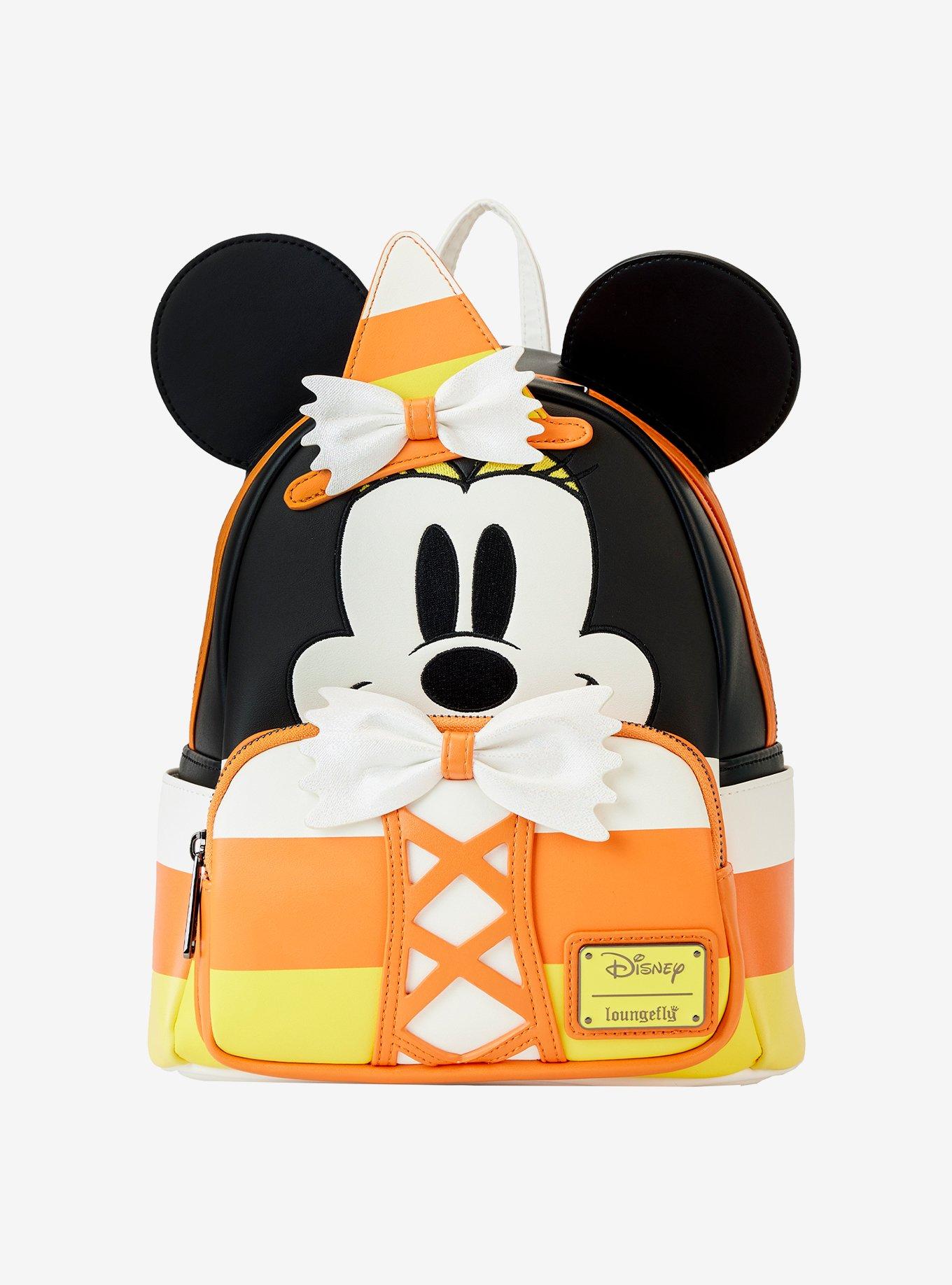 Loungefly Disney Minnie Mouse Candy Corn Glow-In-The-Dark Mini Backpack, , hi-res