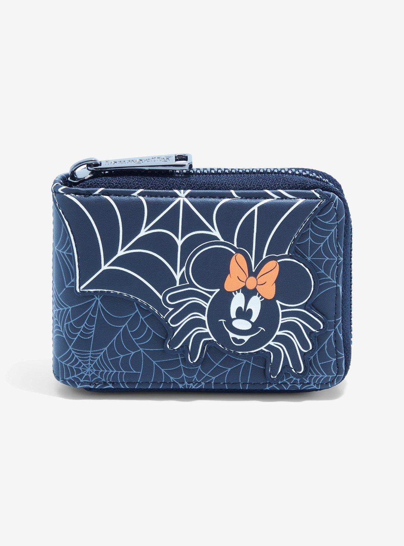 NWT Loungefly Minnie Mouse Glow in the Dark Spider Backpack & Accordion Wallet Loungefly Disney Minnie Mouse Spider Mini Backpack – Circle  main image 2