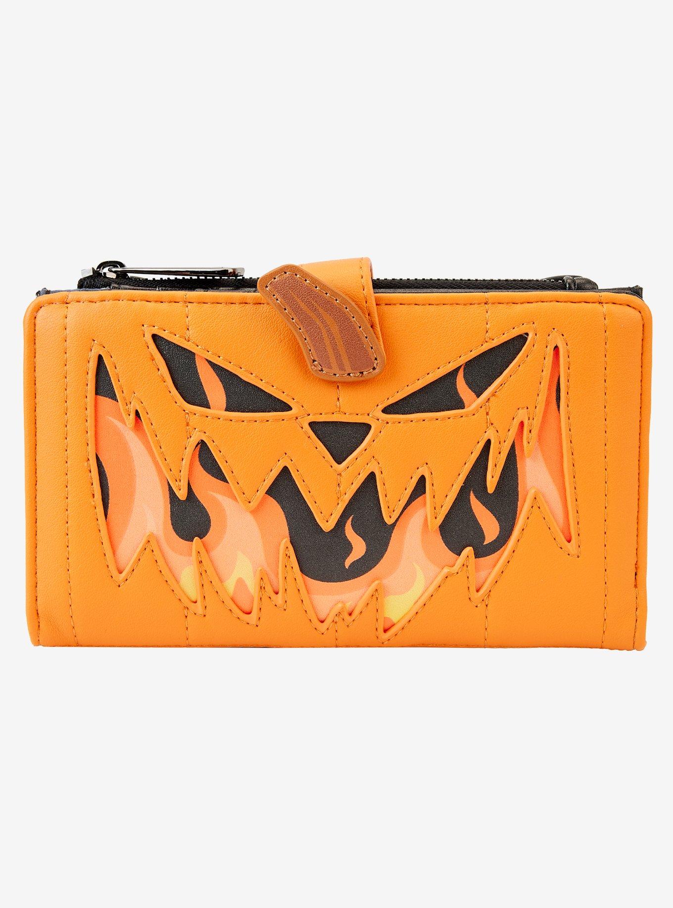 Loungefly The Nightmare Before Christmas Pumpkin Jack Glow-In-The-Dark Zipper Wallet, , hi-res