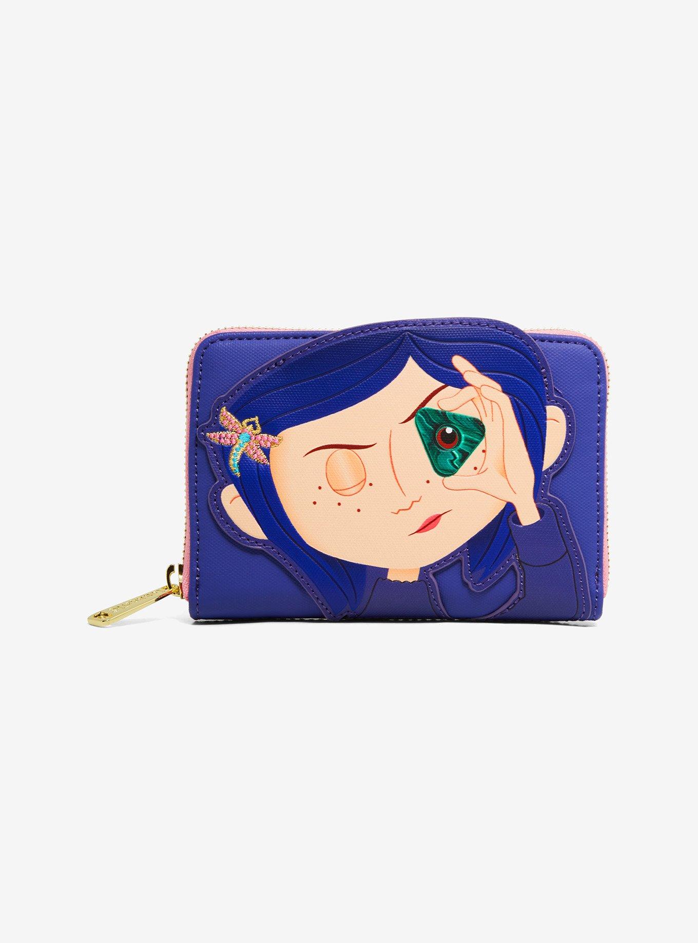 Loungefly Coraline Stars Glow-In-The-Dark Zipper Wallet, , hi-res