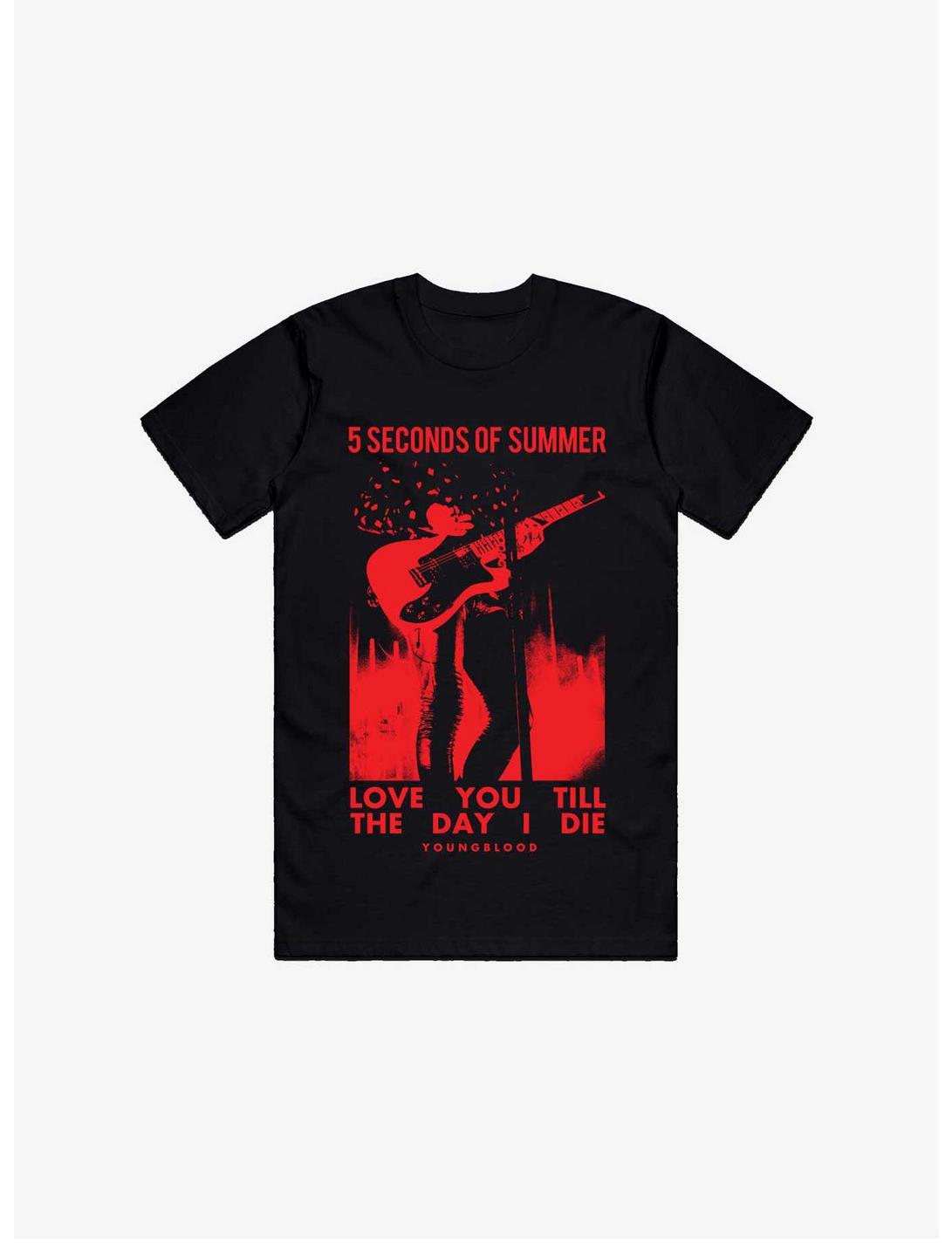 5 Seconds Of Sumer Love You Till The Day I Die T-Shirt, BLACK, hi-res