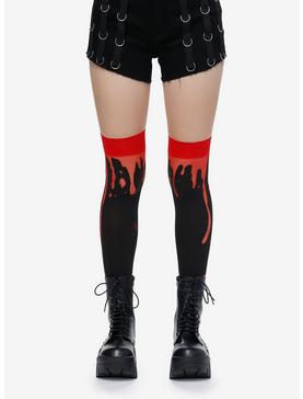Red Blood Drop Thigh Highs, , hi-res