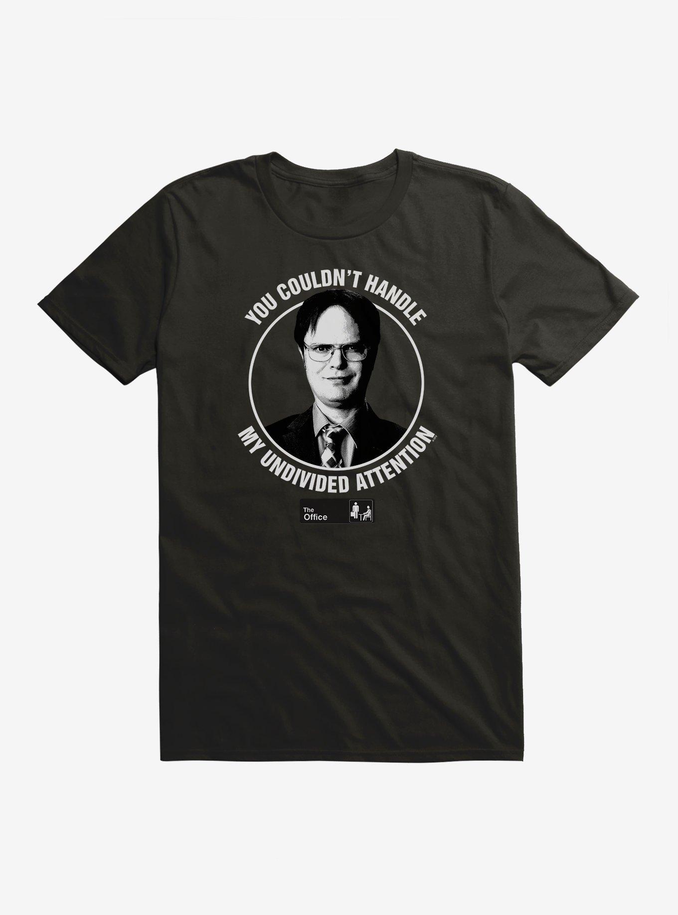 The Office Dwight's Undivided Attention T-Shirt, BLACK, hi-res