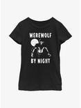 Marvel Studios' Special Presentation: Werewolf By Night Lurking Wolfman Youth Girls T-Shirt, BLACK, hi-res