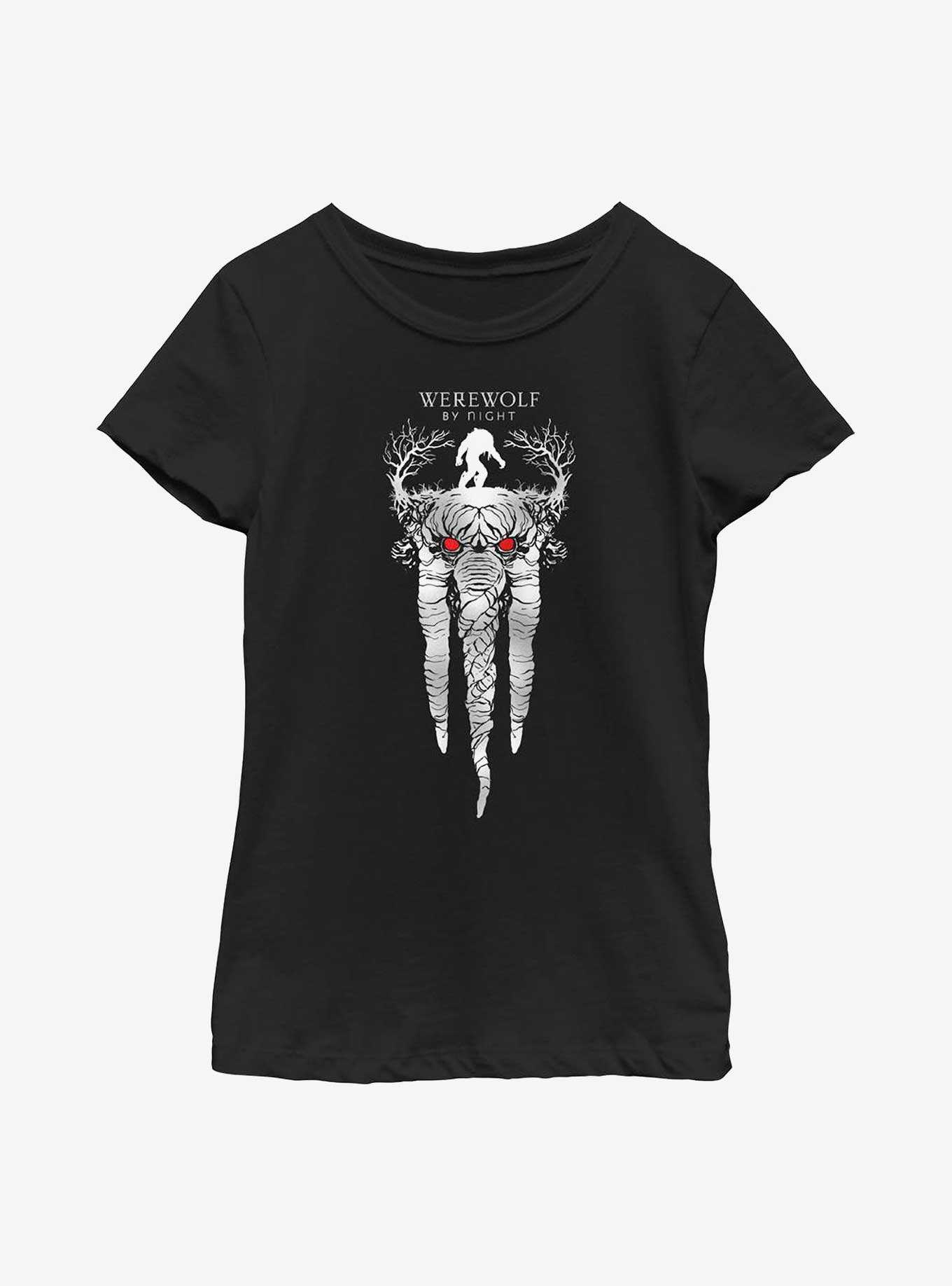 Marvel Studios' Special Presentation: Werewolf By Night Ted The Man-Thing Youth Girls T-Shirt, , hi-res
