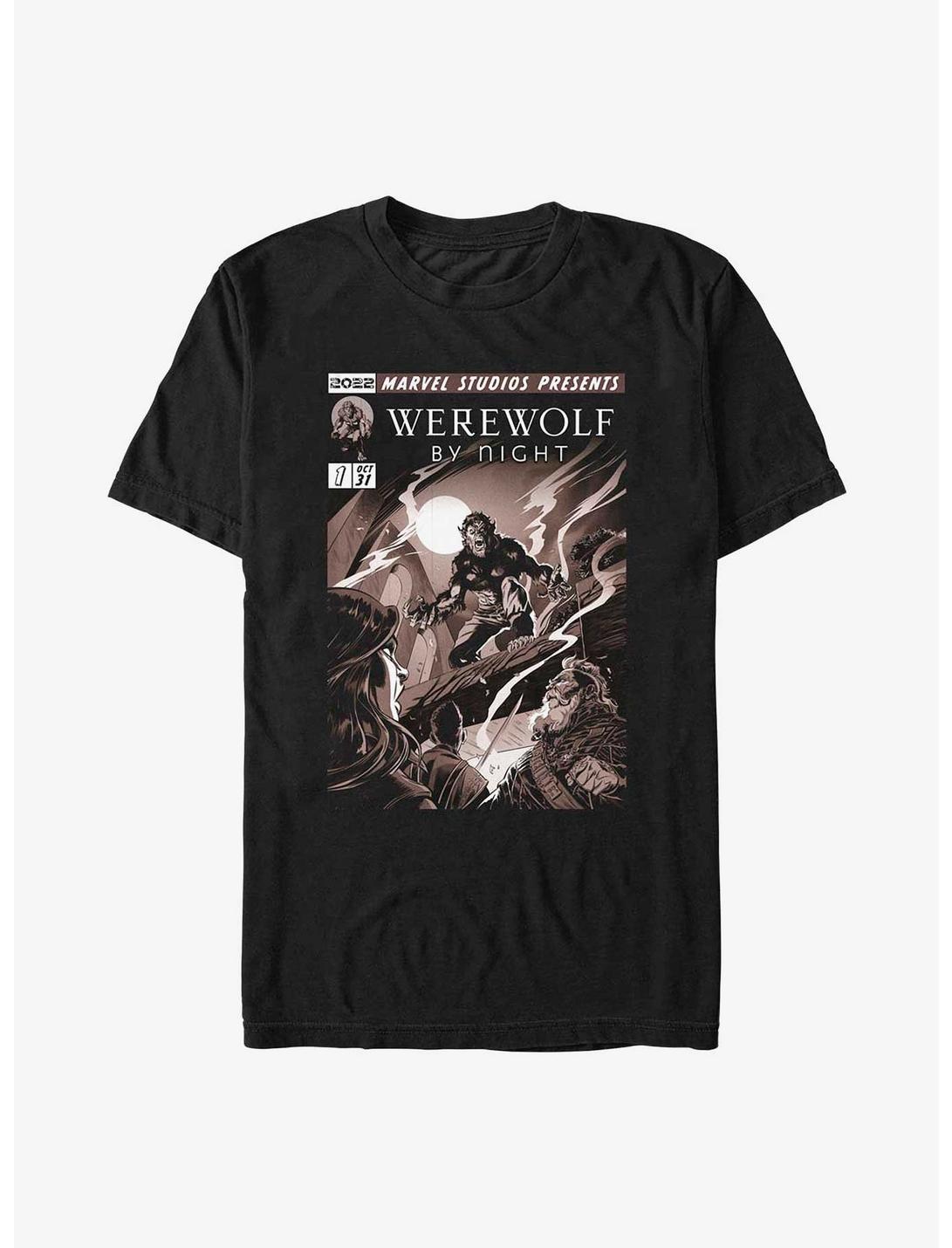 Marvel Studios' Special Presentation: Werewolf By Night Cover Art T-Shirt, BLACK, hi-res