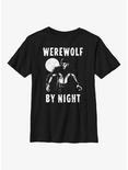 Marvel Studios' Special Presentation: Werewolf By Night Lurking Wolfman Youth T-Shirt, BLACK, hi-res