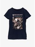 Marvel Studios' Special Presentation: Werewolf By Night Cover Art Youth Girls T-Shirt, NAVY, hi-res