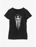 Marvel Studios' Special Presentation: Werewolf By Night Ted The Man-Thing Youth Girls T-Shirt, BLACK, hi-res