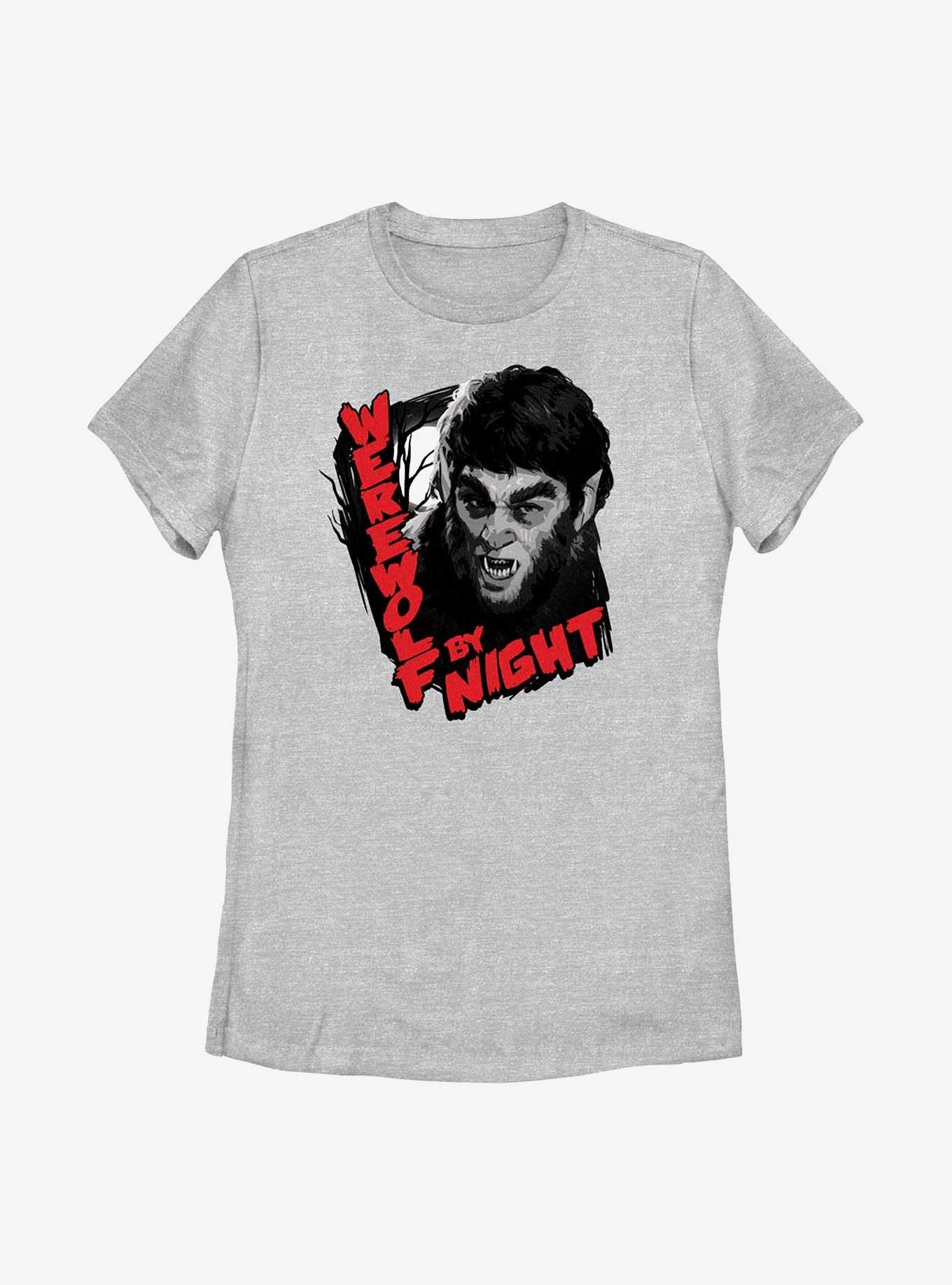Marvel Studios' Special Presentation: Werewolf By Night Badge Womens T-Shirt, ATH HTR, hi-res