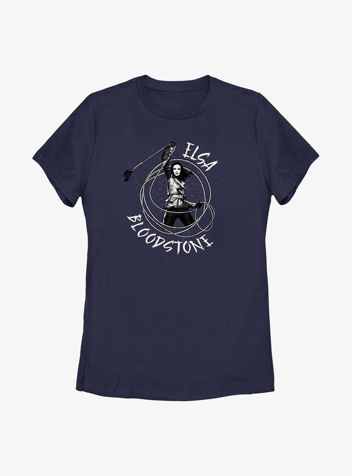 Marvel Studios' Special Presentation: Werewolf By Night Elsa Bloodstone Lasso Womens T-Shirt, NAVY, hi-res