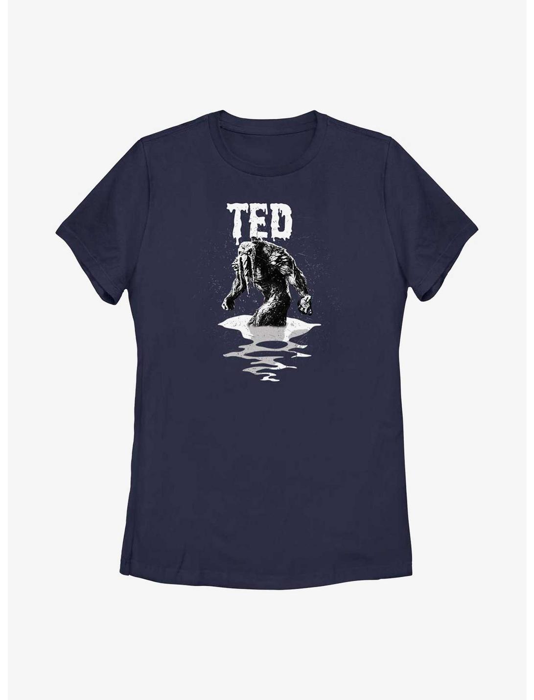 Marvel Studios' Special Presentation: Werewolf By Night Ted The Man-Thing Womens T-Shirt, NAVY, hi-res