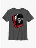 Marvel Studios' Special Presentation: Werewolf By Night Badge Youth T-Shirt, CHAR HTR, hi-res