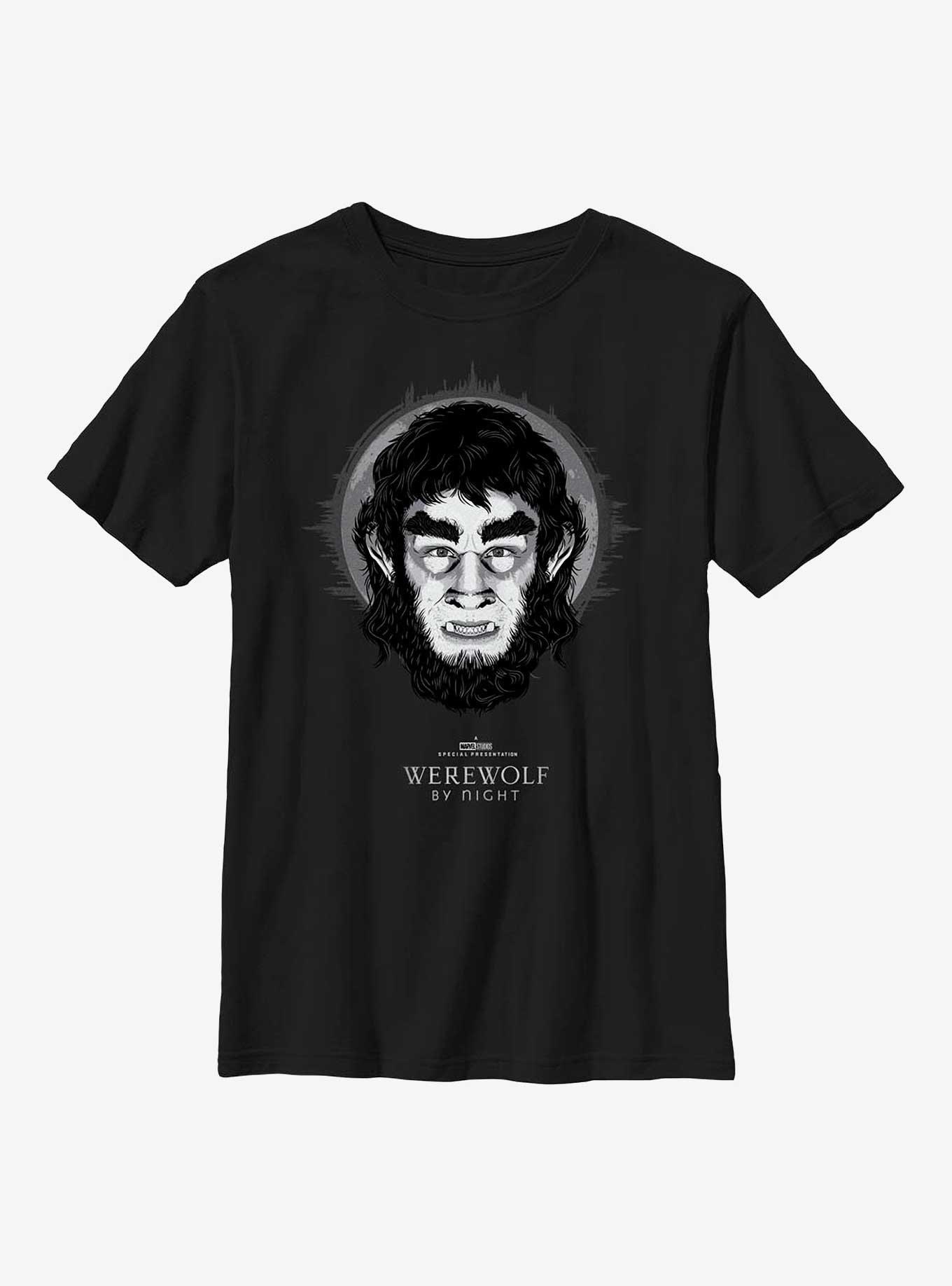 Marvel Studios' Special Presentation: Werewolf By Night Moon Halo Youth T-Shirt, , hi-res