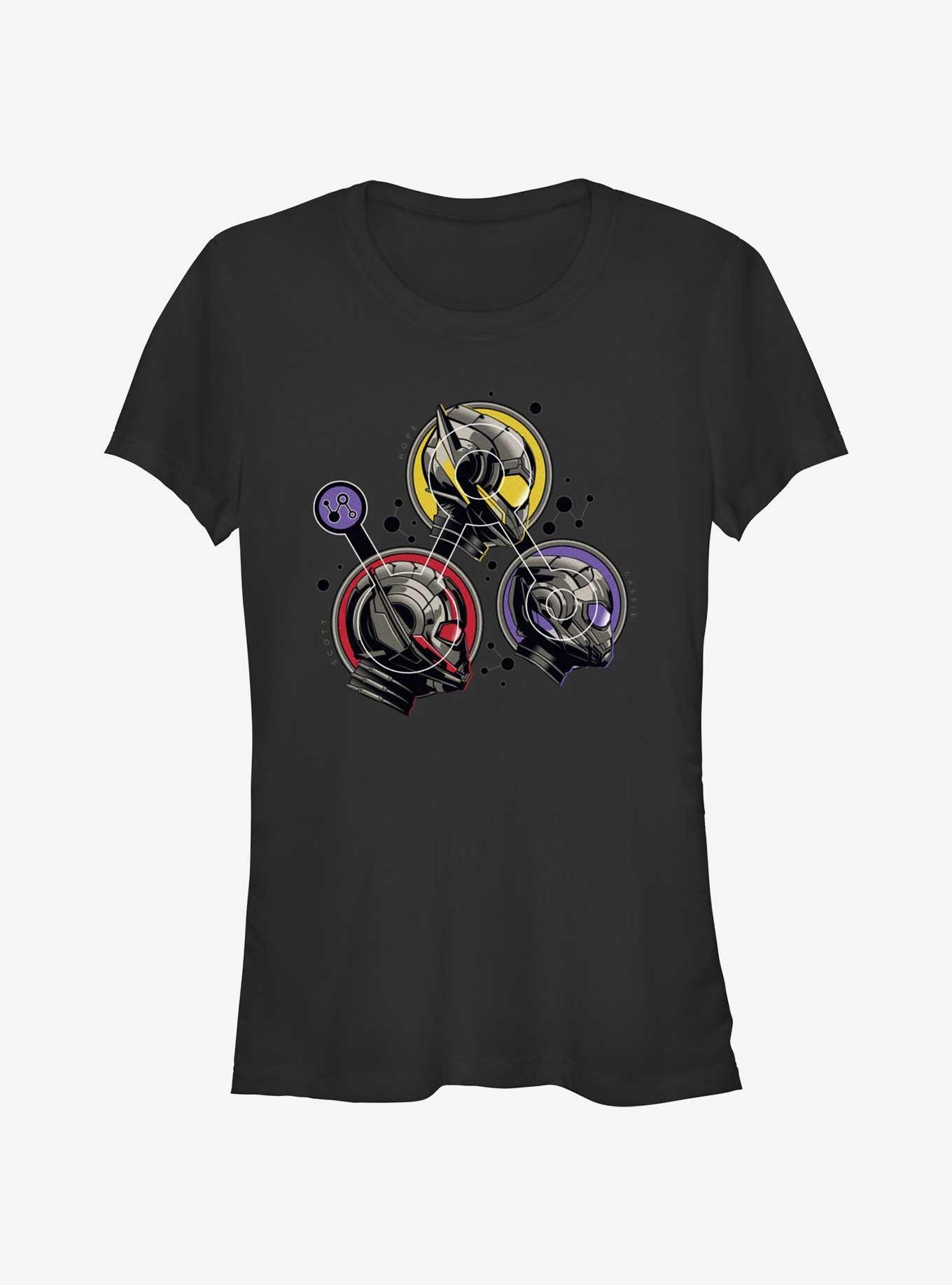 Marvel Ant-Man and the Wasp: Quantumania Team Badges Girls T-Shirt, BLACK, hi-res