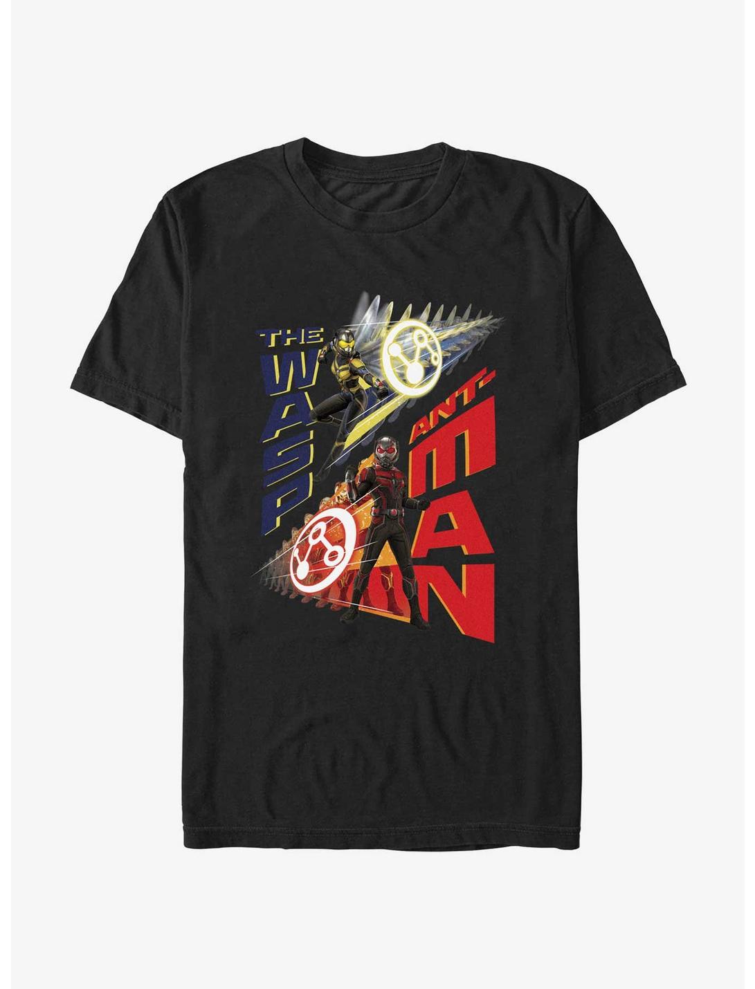 Marvel Ant-Man and the Wasp: Quantumania The Wasp & Ant-Man Poster T-Shirt, BLACK, hi-res