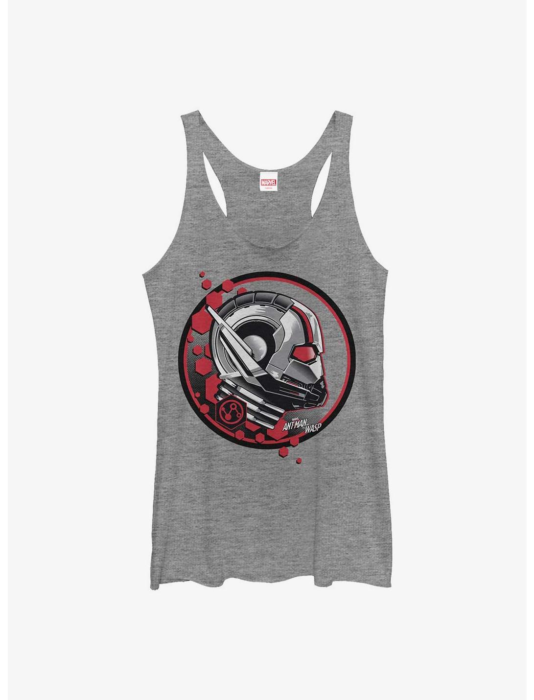 Marvel Ant-Man and the Wasp Particle Ant-Man Badge Womens Tank Top, GRAY HTR, hi-res