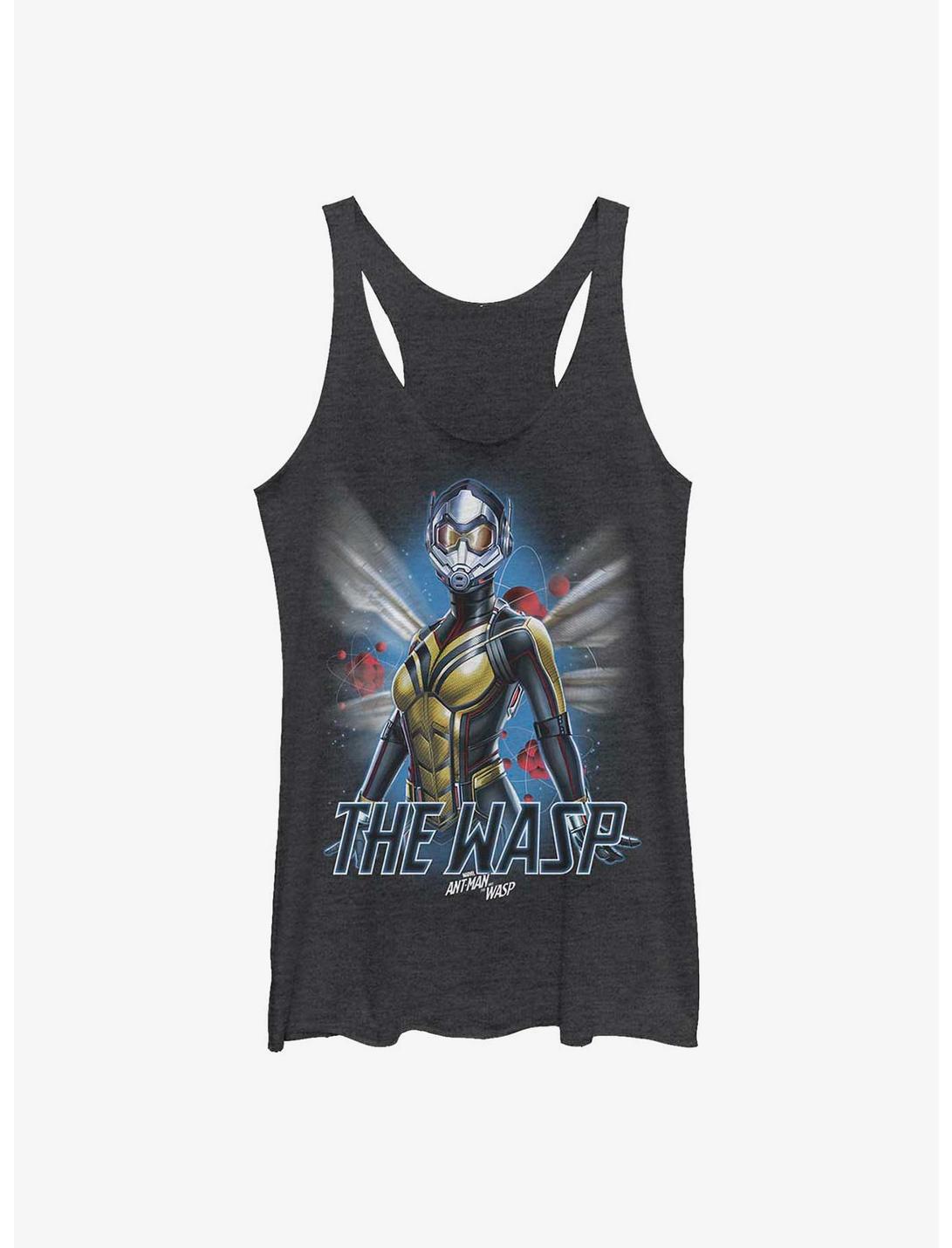 Marvel Ant-Man and the Wasp The Wasp Atom Womens Tank Top, BLK HTR, hi-res
