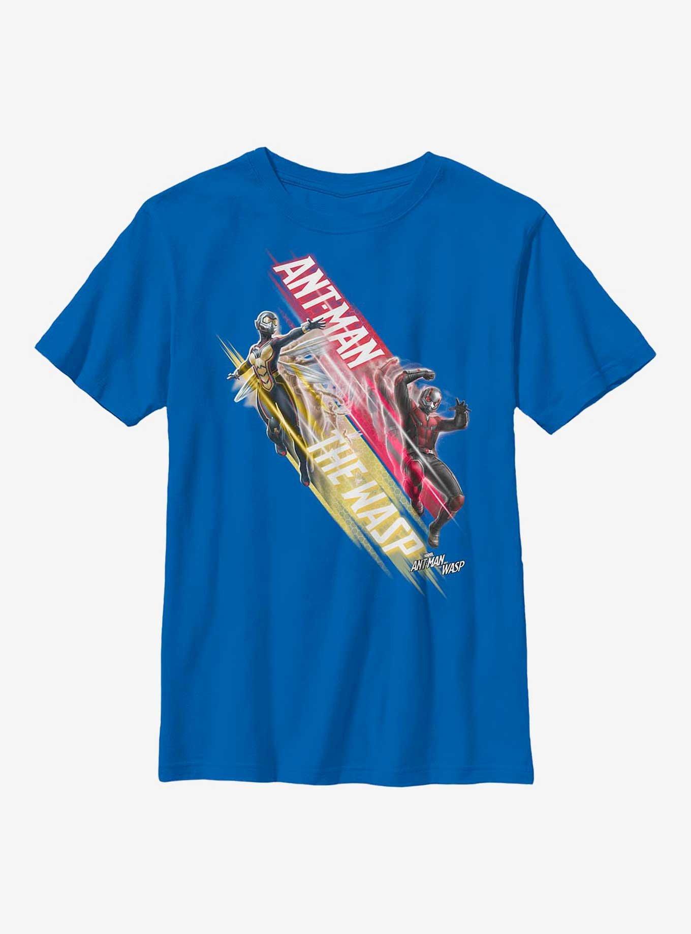 Marvel Ant-Man and the Wasp Action Pose Youth T-Shirt, ROYAL, hi-res