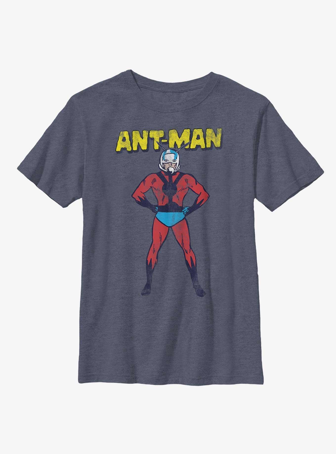 Marvel Ant-Man Retro Ant Youth T-Shirt, NAVY HTR, hi-res