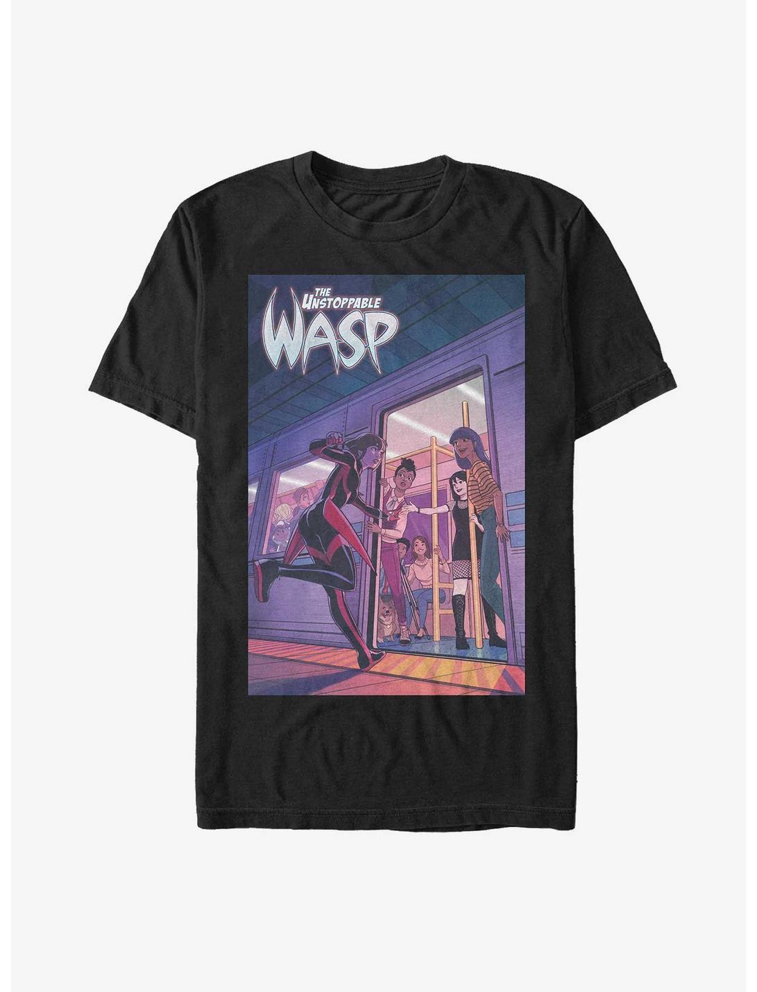Marvel Ant-Man The Unstoppable Wasp Poster T-Shirt, BLACK, hi-res