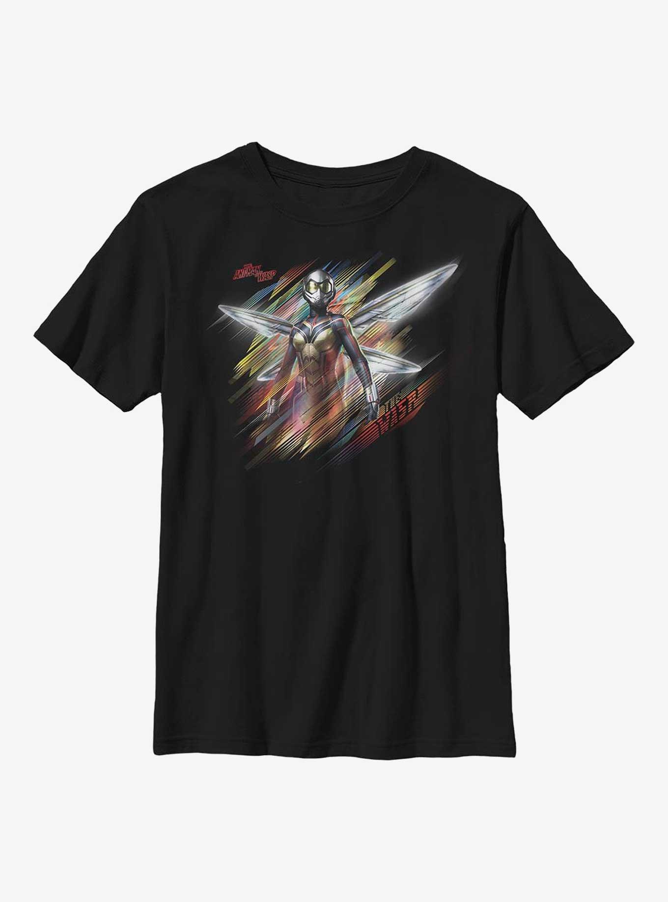 Marvel Ant-Man and the Wasp Fluttering Wasp Youth T-Shirt, BLACK, hi-res