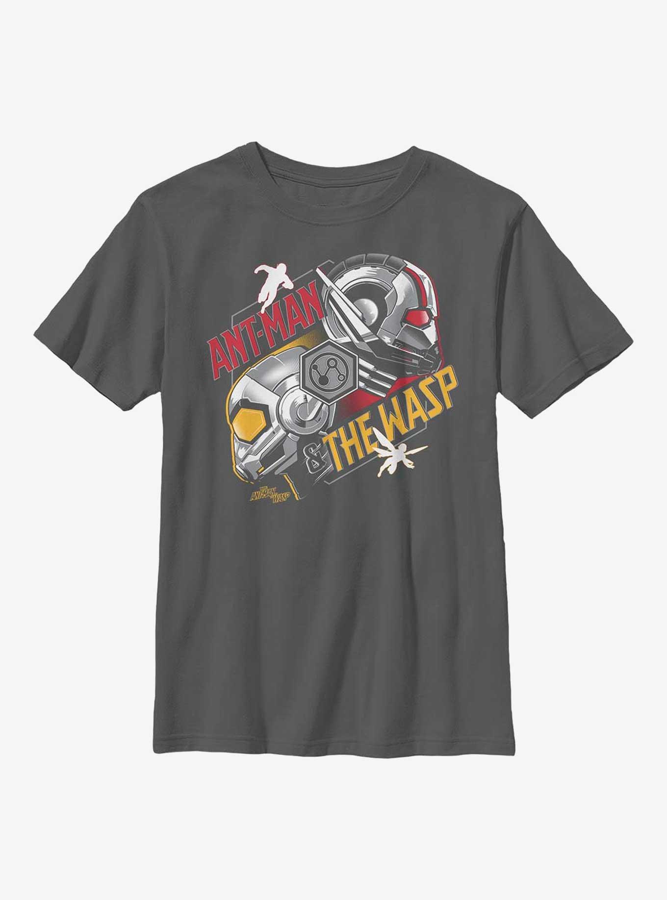 Marvel Ant-Man and the Wasp Helmets Youth T-Shirt, CHARCOAL, hi-res