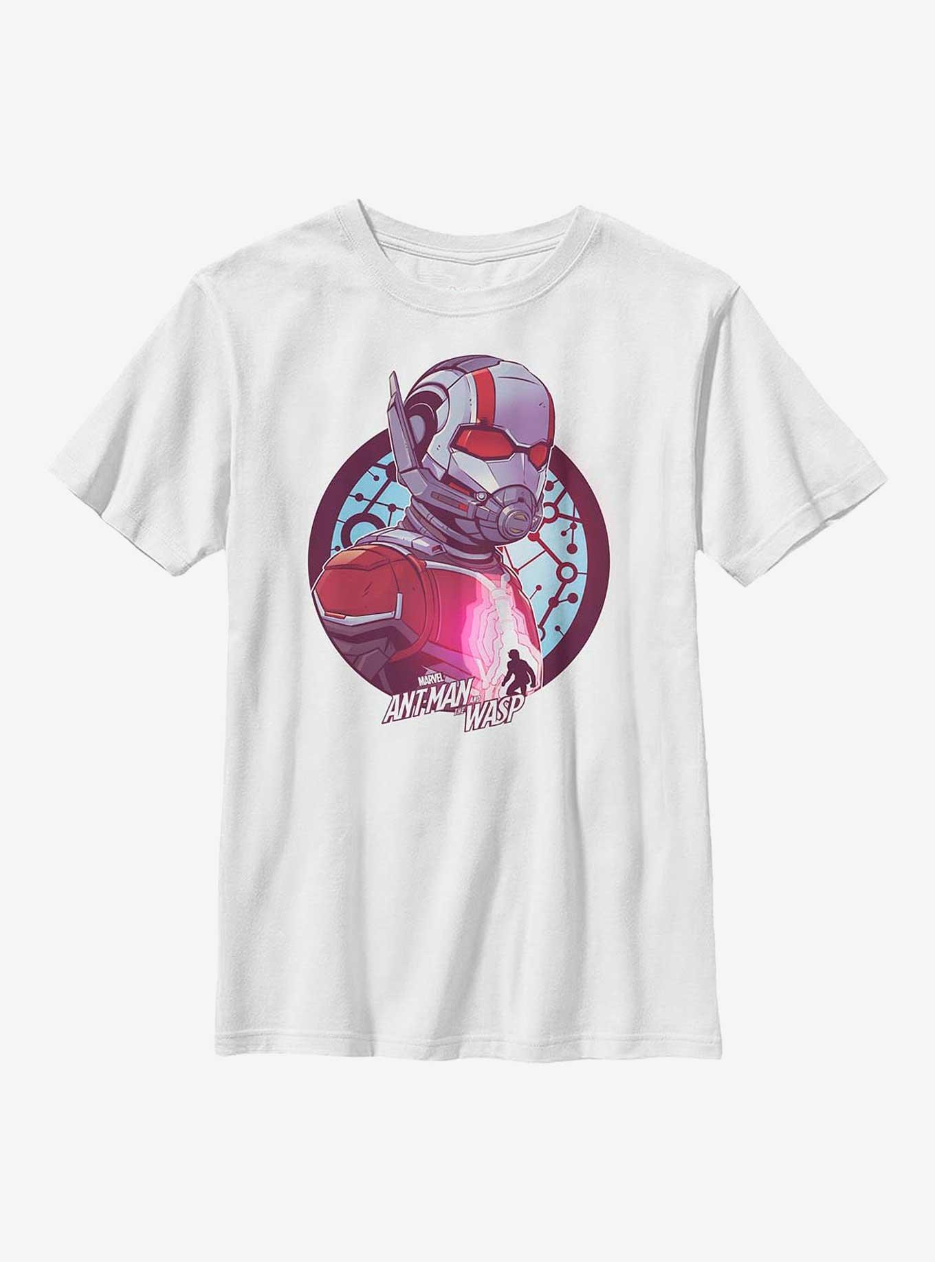 Marvel Ant-Man and the Wasp Scott Lang Ant-Man Badge Youth T-Shirt, WHITE, hi-res
