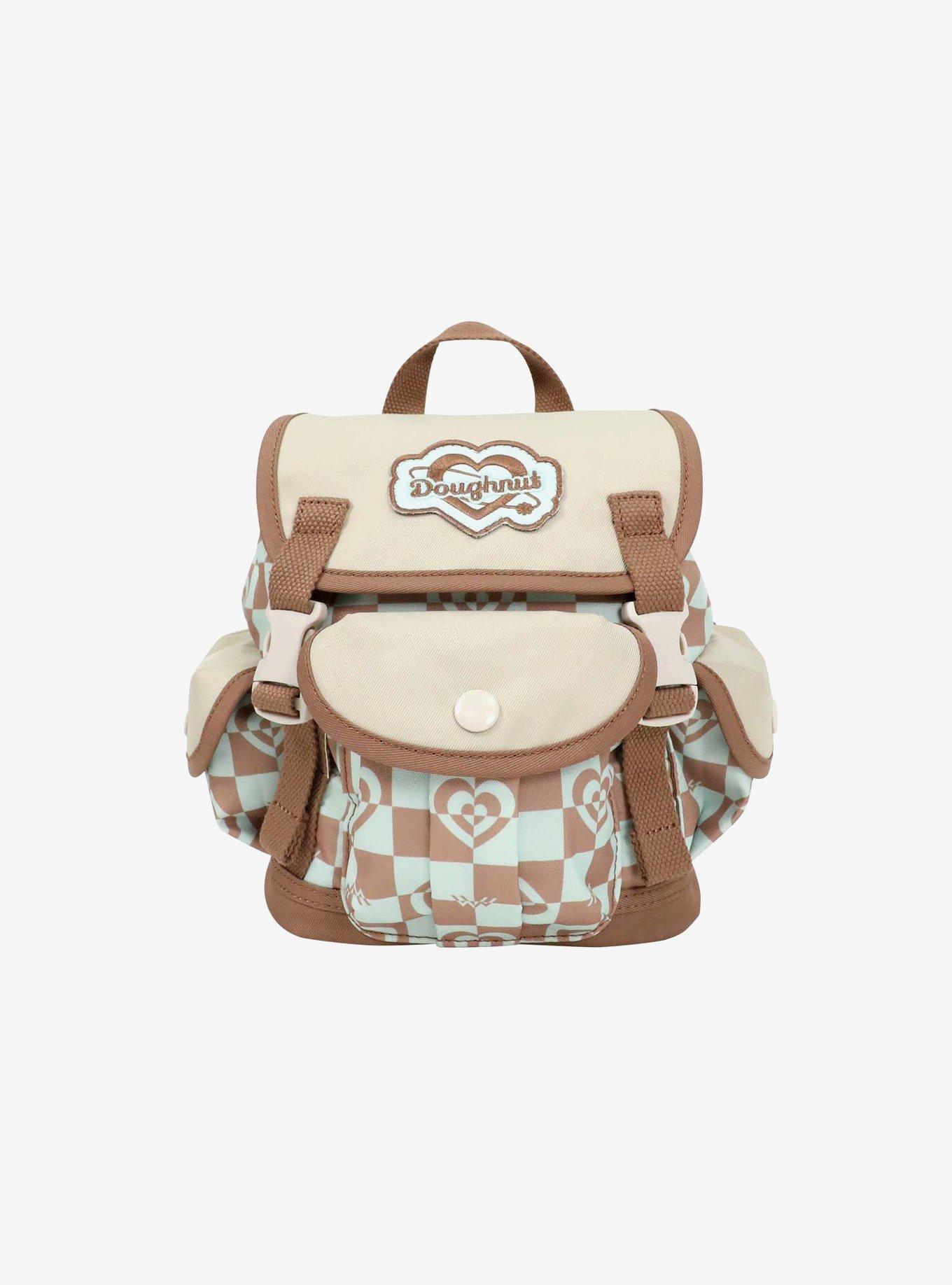 Sexy Dance Brown Checkered Tote Shoulder Bag With Inner Pouch