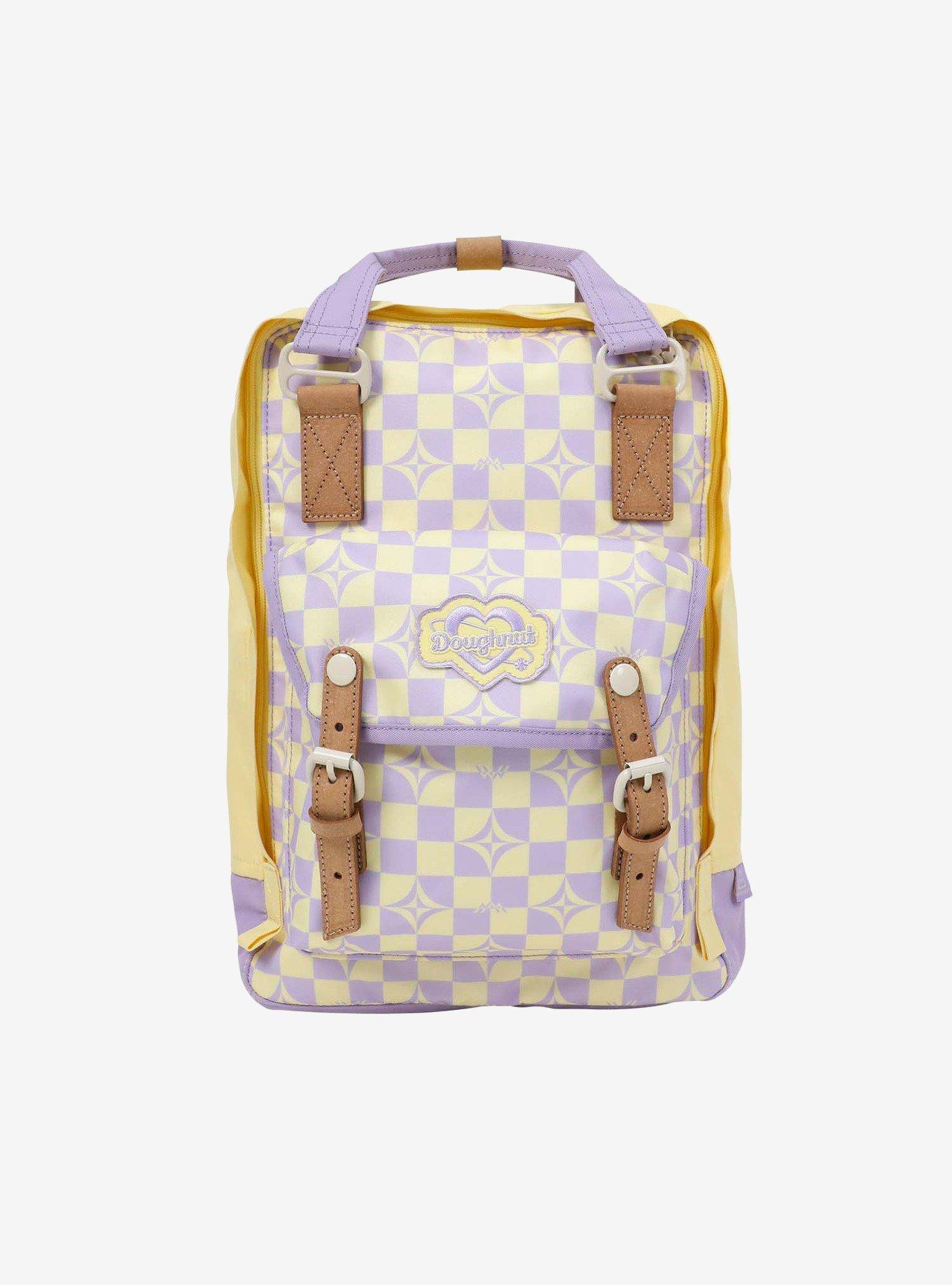 Doughnut Macaroon Kaleido Buttery Checkered Backpack, , hi-res