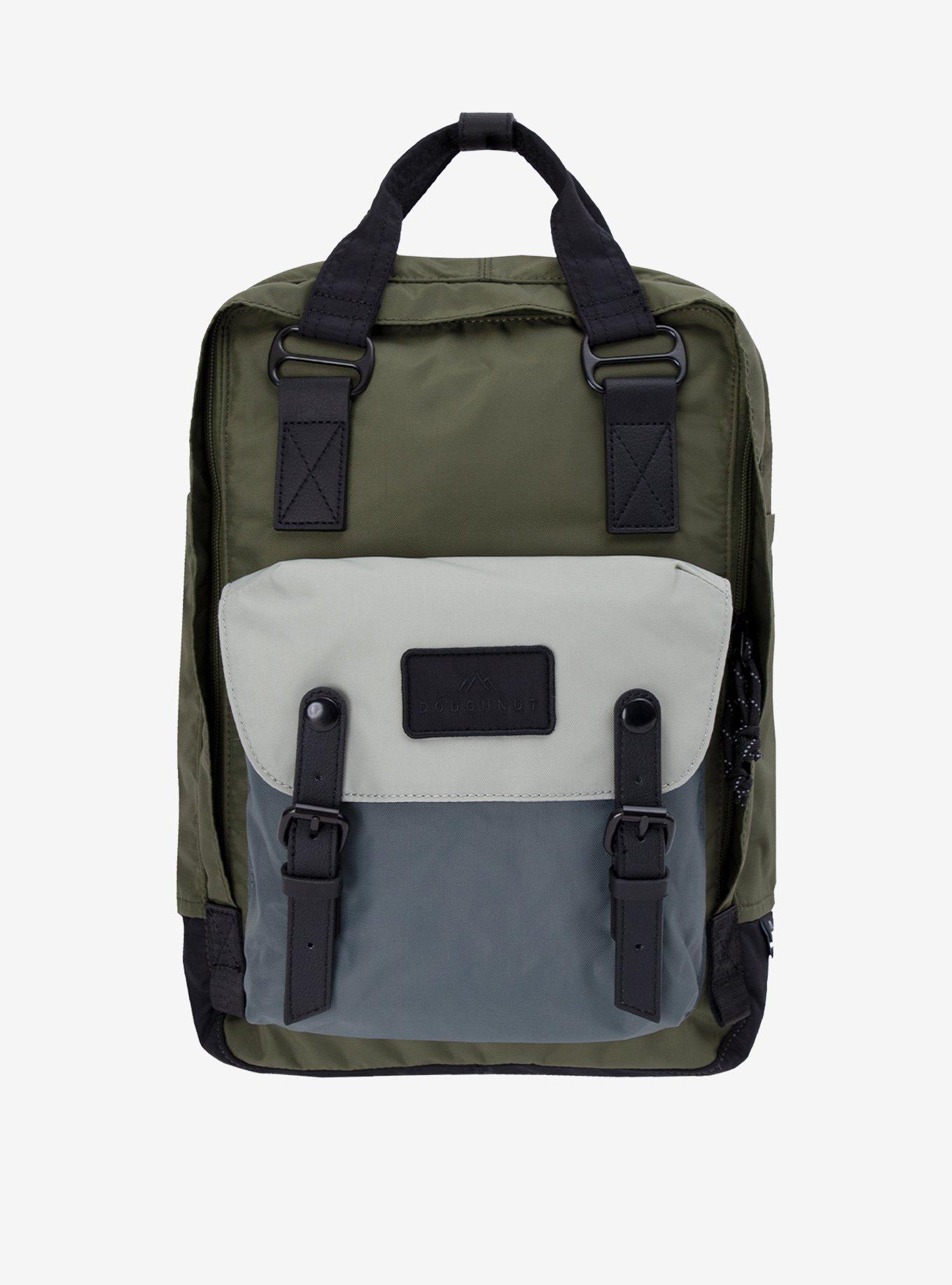 Doughnut Macaroon Large Go Wild Army x Grey Backpack, , hi-res