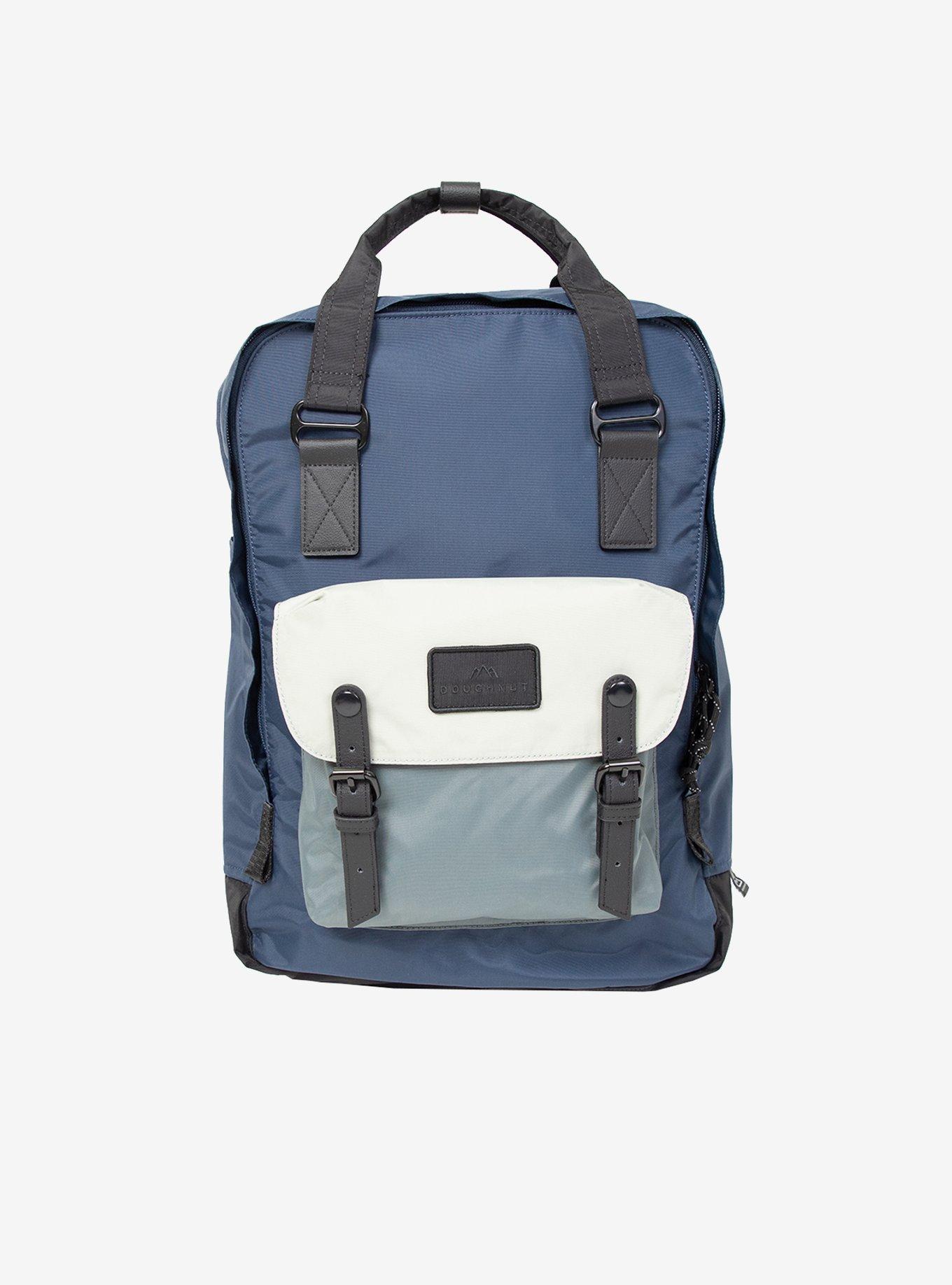 Doughnut Macaroon Large Go Wild Navy x Grey Backpack, , hi-res