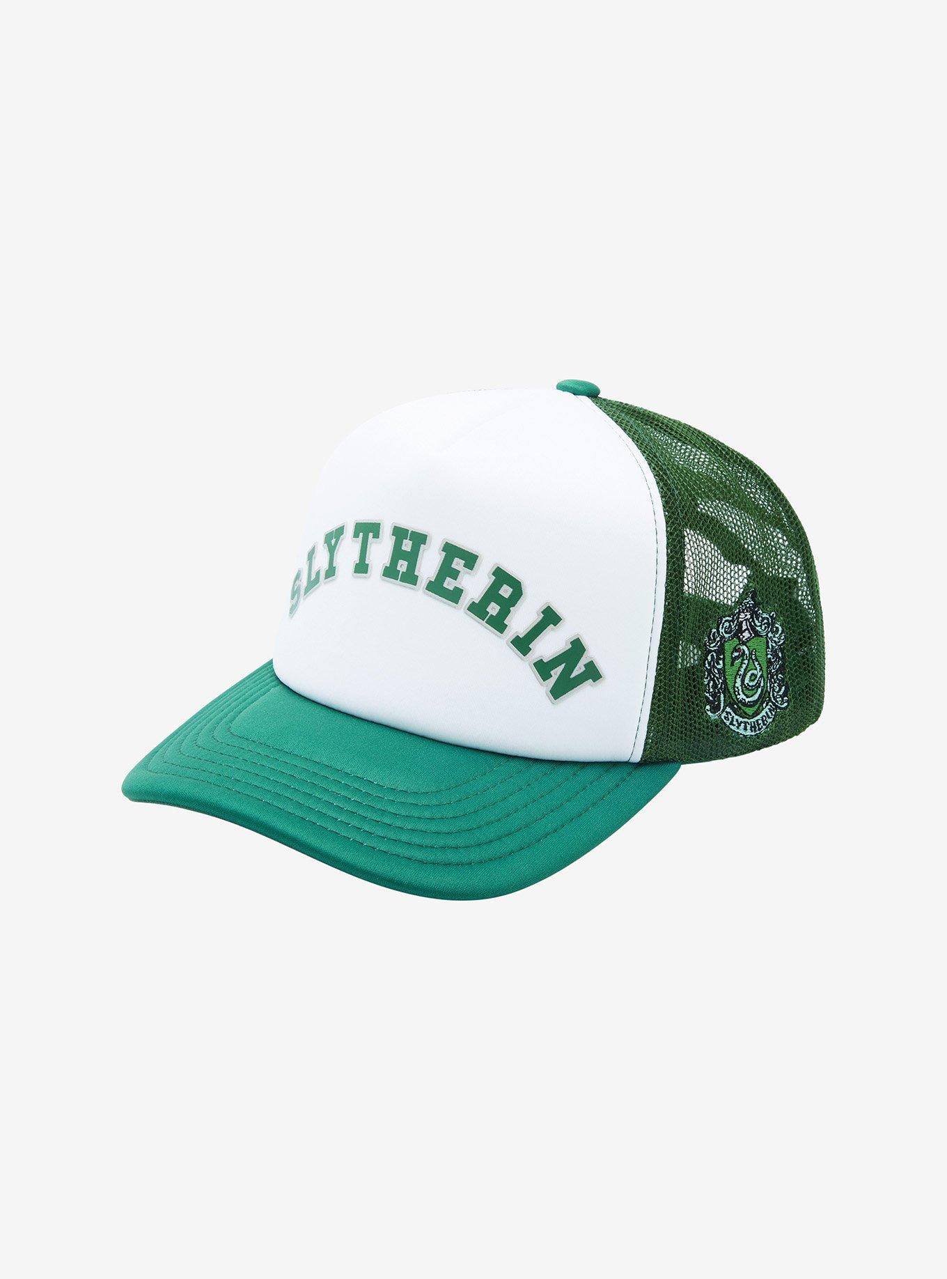 Harry Potter Slytherin Collegiate Trucker Cap - BoxLunch Exclusive, , hi-res