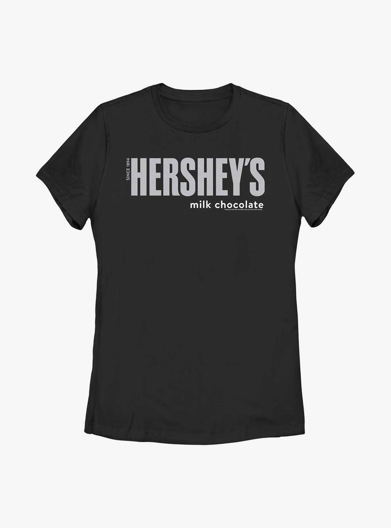 Hershey's Milk Chocolate Logo Womens T-Shirt, BLACK, hi-res