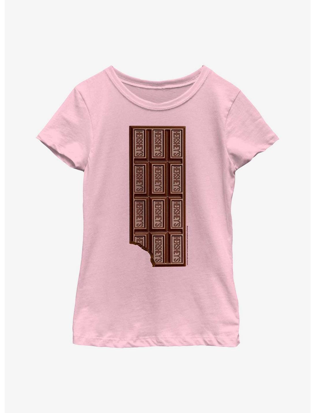 Hershey's Chocolate Bar Bite Youth Girls T-Shirt, PINK, hi-res