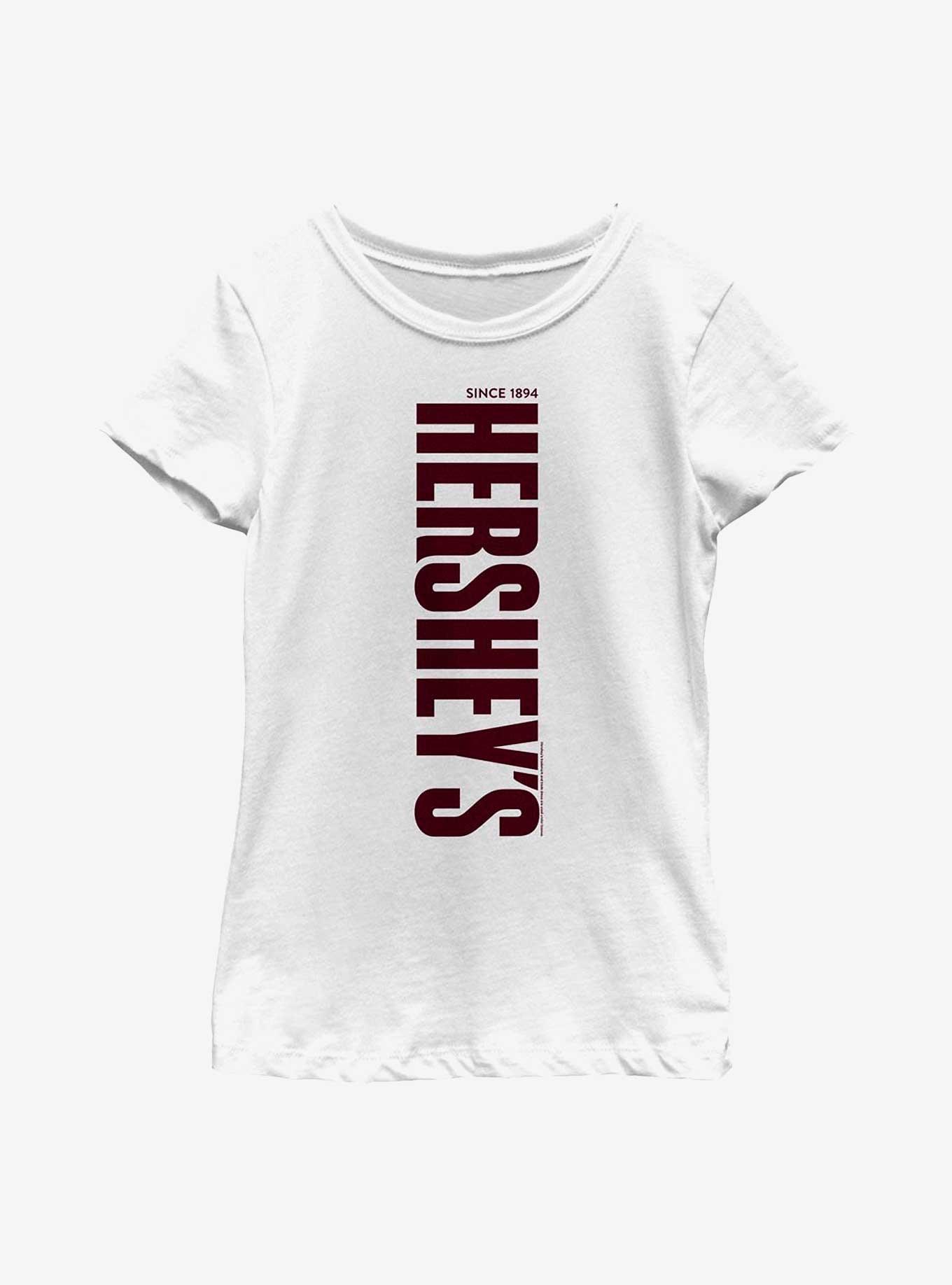 Hershey's Logo Youth Girls T-Shirt, WHITE, hi-res