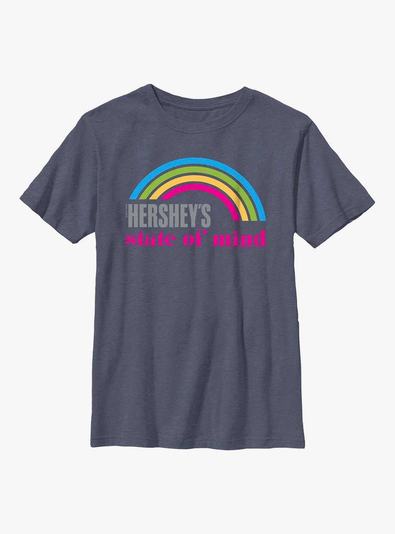 Hershey's State of Mind Youth T-Shirt, NAVY HTR, hi-res view 1