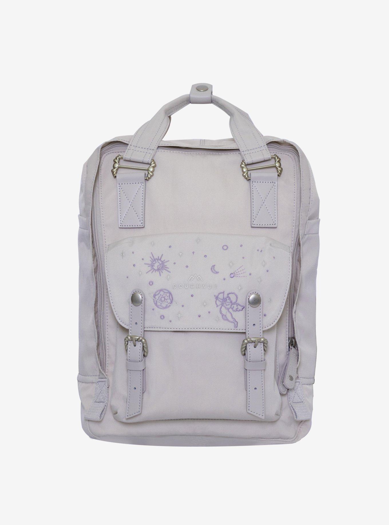 Doughnut Gray and Black Women\'s Backpack Doughnut Macaroon - Travel Backpack for Women, Girls  main image 4