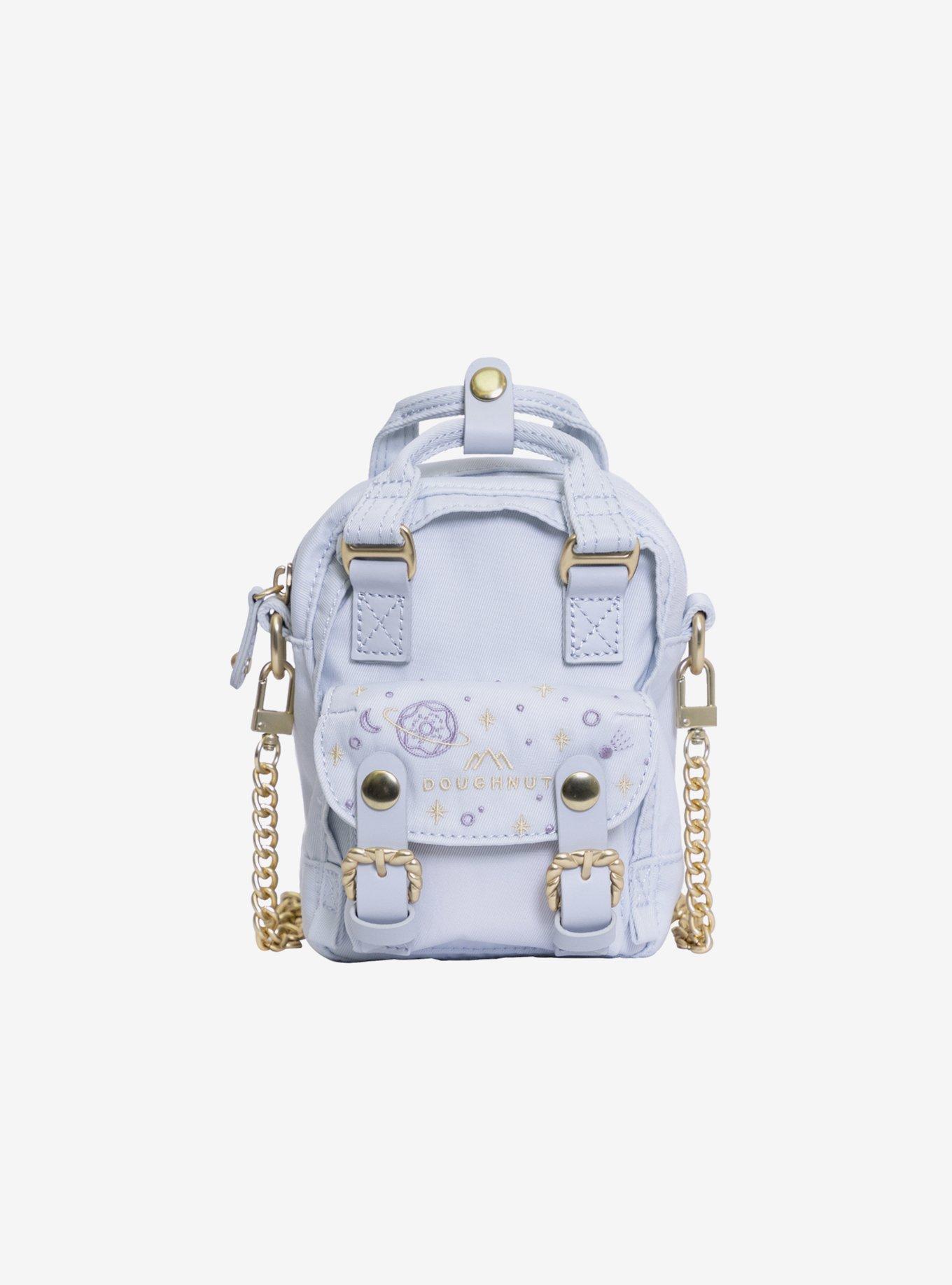 Doughnut Macaroon Tiny Grace Stadium Blue Lotus Mini Crossbody Bag Limited Edition, , hi-res