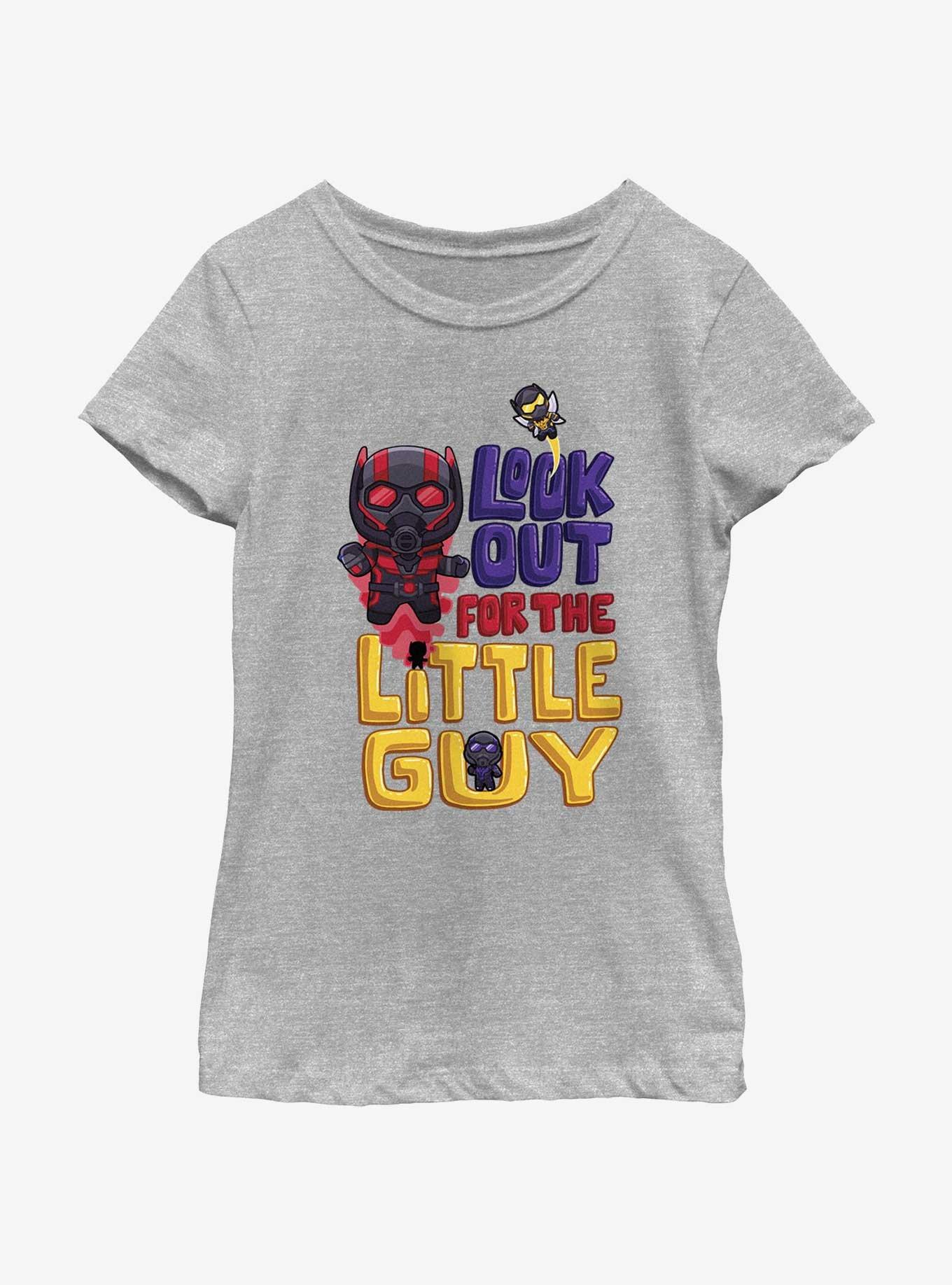 Marvel Ant-Man and the Wasp: Quantumania Chibi Look Out For The Little Guy Youth Girls T-Shirt, ATH HTR, hi-res