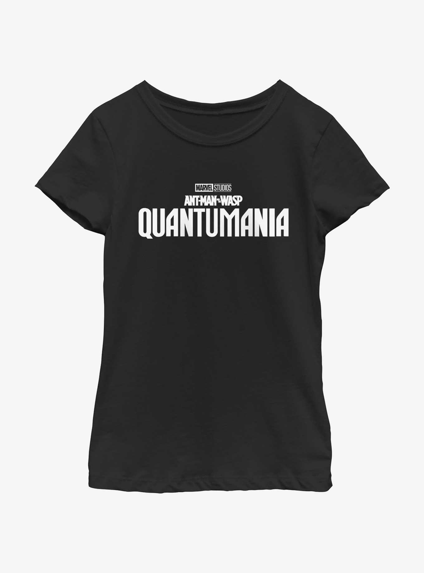 Marvel Ant-Man and the Wasp: Quantumania Logo Youth Girls T-Shirt, BLACK, hi-res