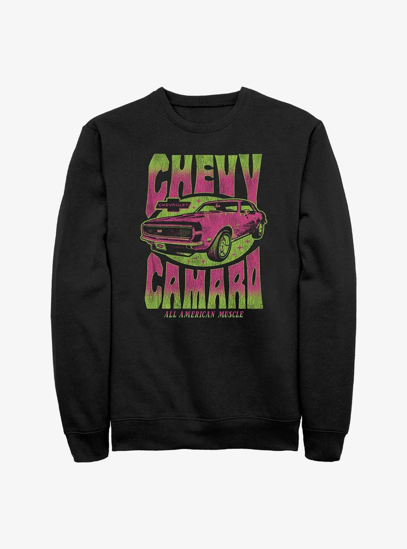 General Motors Chevy Camaro Super Sport Sweatshirt, BLACK, hi-res