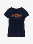 General Motors Classic Chevy Logo Youth Girls T-Shirt, NAVY, hi-res