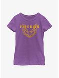 General Motors Firebird Icon Youth Girls T-Shirt, PURPLE BERRY, hi-res